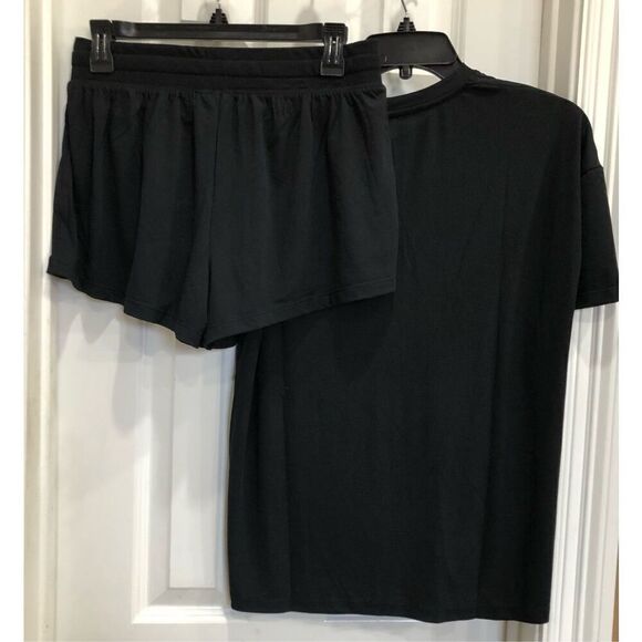 BARE NECESSITIES - NWT L Sz S Sleep/Lounge Set. Short Sleeve Pocket Tee & Shorts - Picture 2 of 14